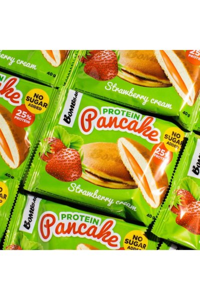 BOMBBAR Bact Bombbar Protein Pancake with Strawberry Cream 40g 10 Pcs