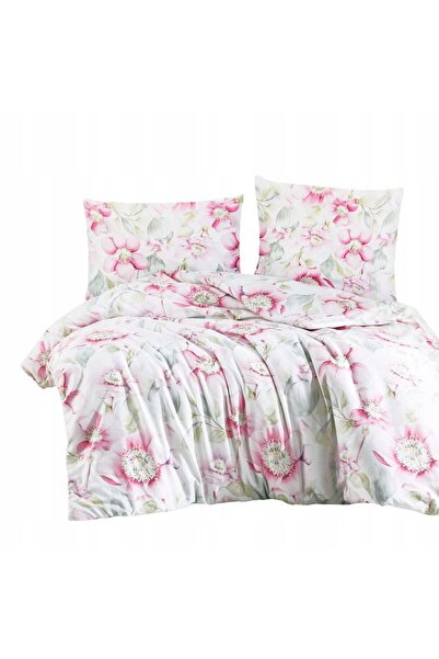 Darymex Lenjerie de pat din satin 200x220 Pataya flori roz și albe Exclusive 24