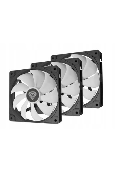 Genesis Set de 3 ventilatoare OXAL 120 ARGB negre