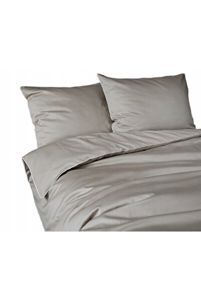Detexpol Lenjerie de pat din satin bej 160x200 cu bordură Mako Satin 62