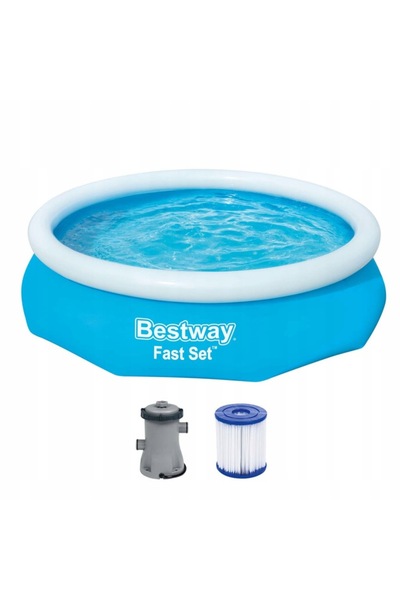 BESTWAY Piscina de grădină cu hidromasaj 305x76cm + Kit pompă 57270