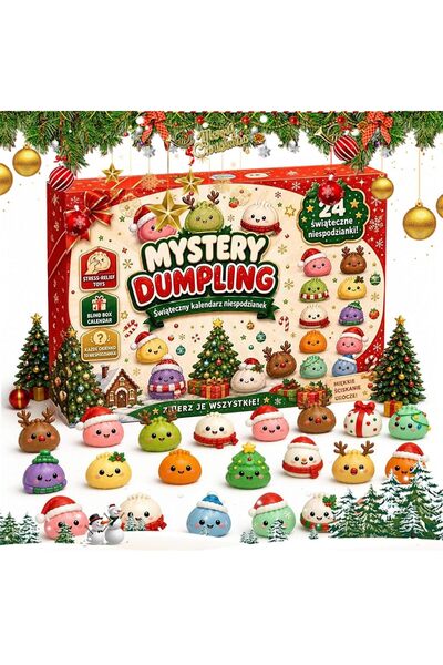 Generic Brand Calendar de Advent Squishy 2026, 24 de Mini Jucării Fidget Surp...