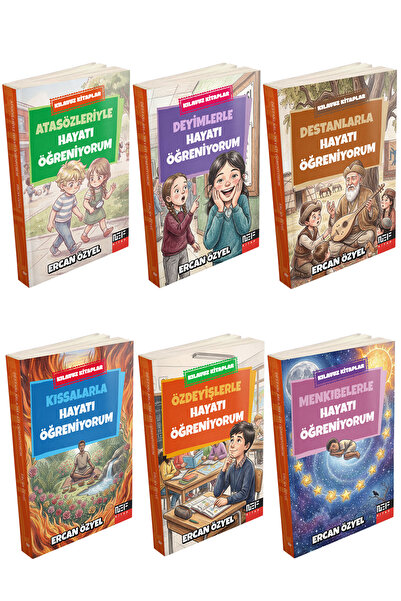 Nef Kitap أنا أتعلم الحياة - مجموعة من 6 كتب دليلية