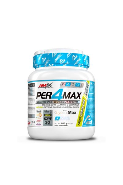 AMIX Performance Per4Max Booster - Supliment alimentar, Lămâie și lime, 500 g