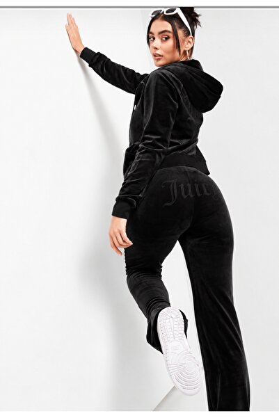 eyonnwear Set de trening Y2K din catifea cu aplicații de piatră, set cu bluză...
