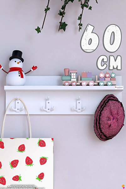 Modilayn KEDİ شماعة غرفة الشباب بـ 12 خطافًا، 3 قطع (56.4×19 سم) - تصميم أنيق...
