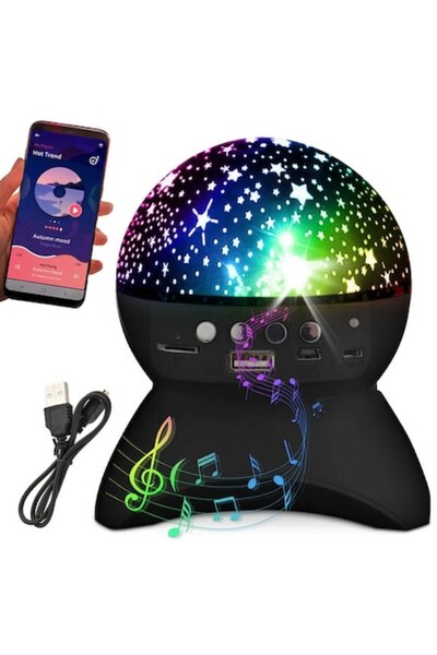 OEM Proiector de stele LED cu difuzor Bluetooth și USB, lumină ambientală, ba...