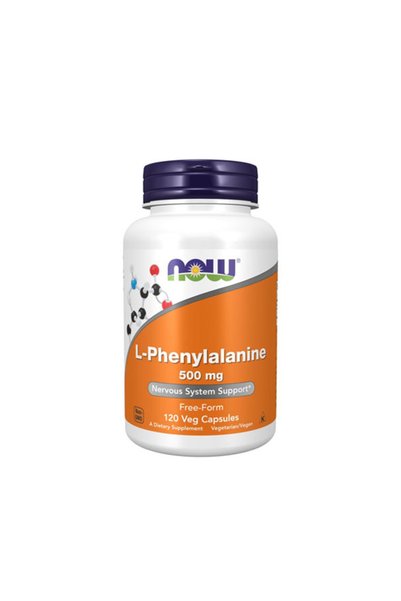 Now L-Phenylalanine 500mg - L-Fenilalanină, 120 capsule