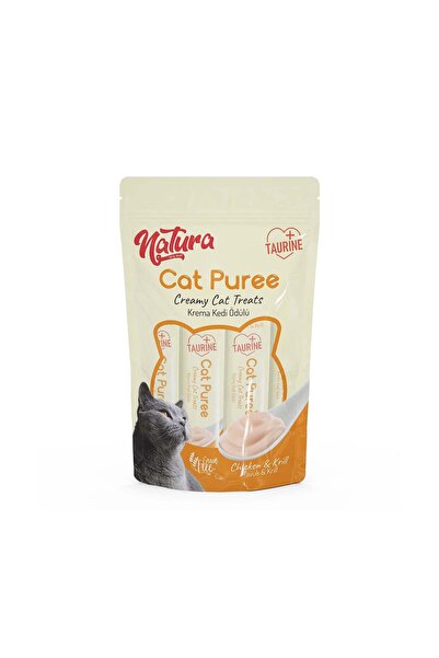 natura Cat Piure cu pui și krill 5 × 12 g