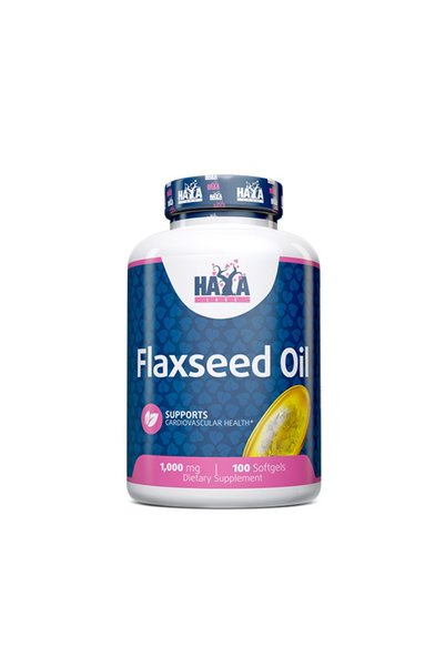 haya labs Ulei de semințe de in organic 1000mg. 100 capsule moi
