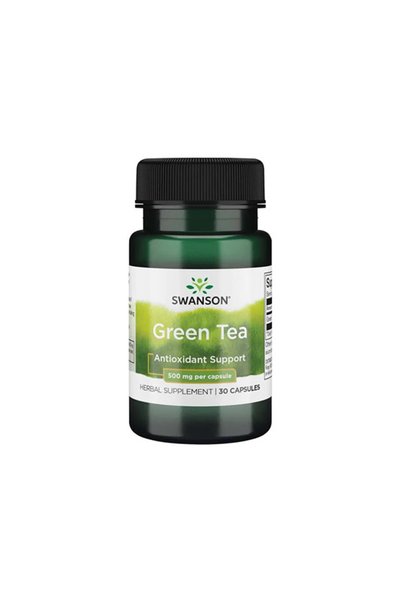SWANSON Green Tea 500mg - Ceai din Plante, 30 capsule