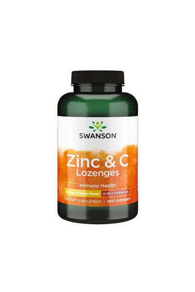 SWANSON Zinc & C Lozenges - Supliment cu Zinc