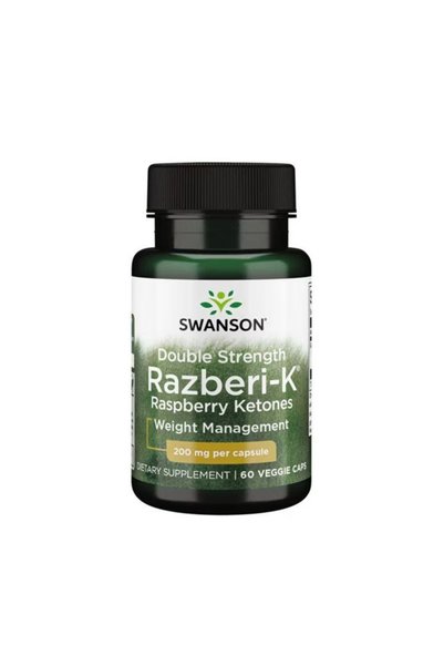 SWANSON Double Strength Razberi-K Raspberry Ketones 200 mg - 60 capsule vegetale
