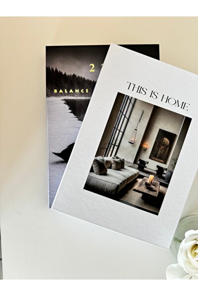 NAHİTA ATELİER 222 Balance and Harmony & This Is Home 2-Piece Decorative Book...