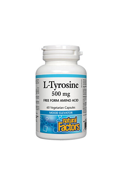 Natural Factors L-Tyrosine 500mg - L-Tirozină, 60 capsule vegetale
