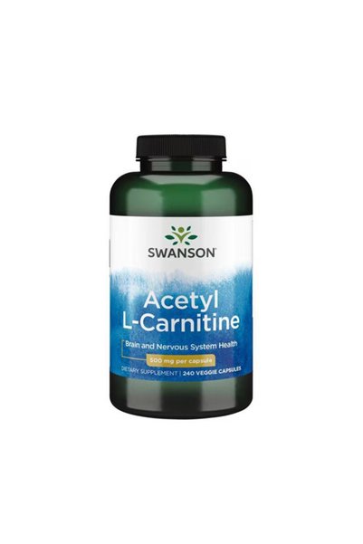 SWANSON Acetyl L-Carnitine 500mg - Acetil L-Carnitină, 240 capsule vegetale