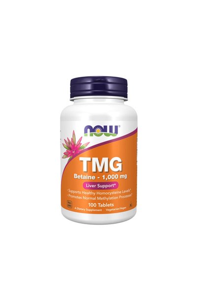 Now TMG 1000mg - Supliment din plante, 100 tablete