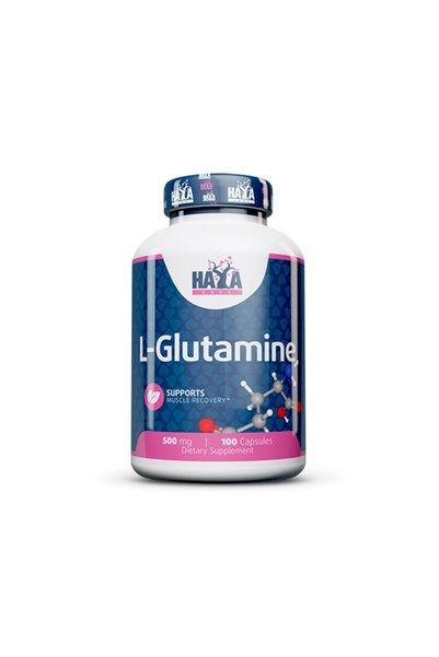 haya labs L-Glutamine 500mg - L-Glutamină, 100 capsule