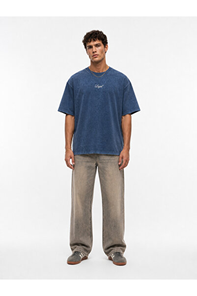 Respire Tricou Oversize Bărbați, Tricou Supradimensionat Streetwear Washed / ...
