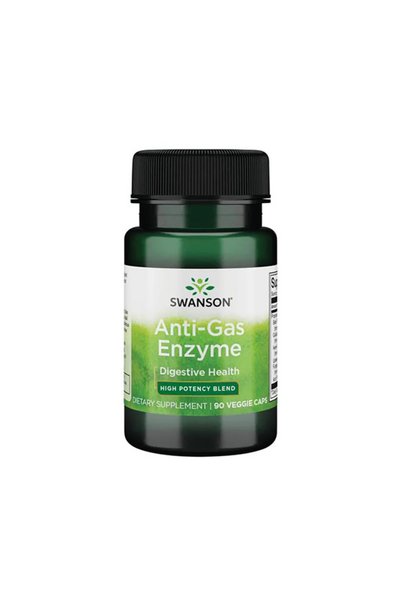 SWANSON Anti-Gas Enzyme 123mg - Supliment din Plante, 90 capsule vegetale