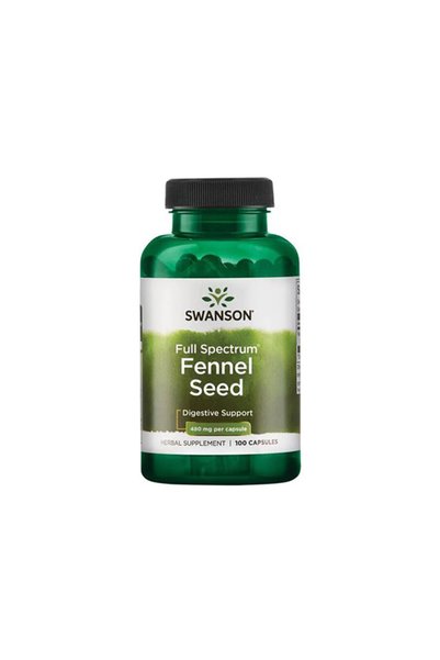 SWANSON Fennel 480mg - Supliment din Plante, 100 capsule