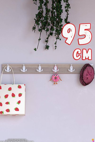 Modilayn مجموعة شماعات غرفة الشباب من ARI مكونة من 3 قطع مع 18 خطافًا (81.4×9...