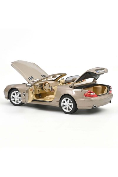 Norev Model auto Mercedes-Benz SL 500 2003 Bej Travertin 1:18