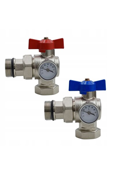 Invena ROBINETE VALVULARE CU GRIJĂ, CU FILET, TERMOMETRE GW GZ 1 " INCH DN25 ...