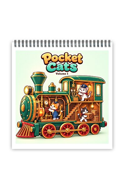 Legendary Gifts Carte de colorat, 50 de ilustrații Pocket Cats - Volumul I, 1...