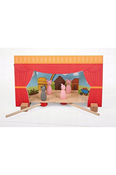 BIGJIGS Toys Teatrul Magnetic Cei Trei Purceluși 3 Bigjigs Povești de Basm