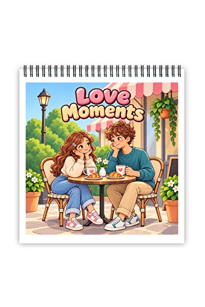 Legendary Gifts Carte de colorat, 45 de ilustrații Love Moments, 96 pagini, F...