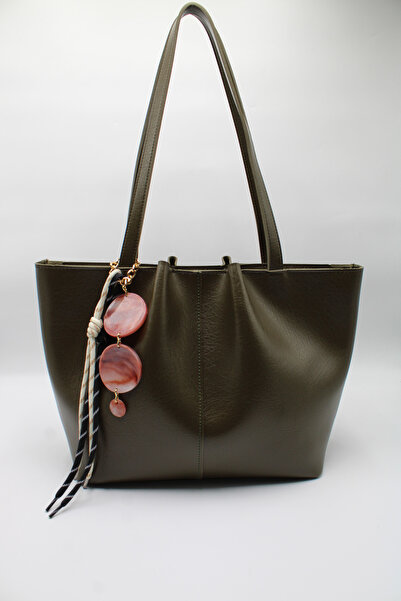 LASSO Women's Khaki Large Size Zippered Hand, Arm and Shoulder Bag with Laces...