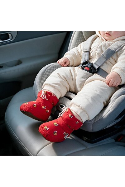 OEM Botoșei de iarnă călduroși pentru bebe, interior îmblănit, talpă anti-alu...