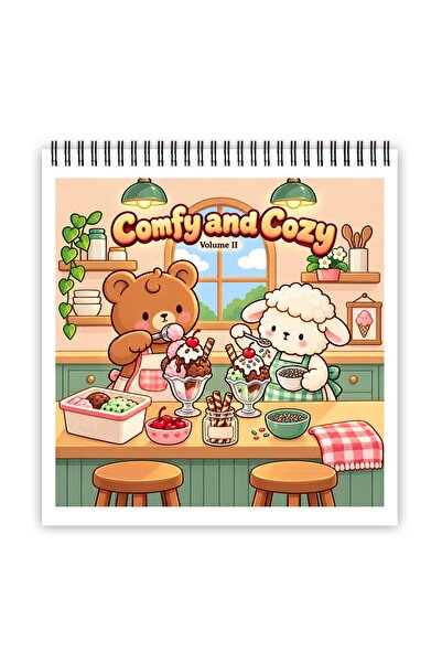 Legendary Gifts Carte de colorat, 40 de ilustrații Comfy and Cozy - Volumul I...