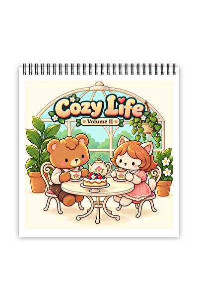 Legendary Gifts Carte de colorat, 50 de ilustrații Cozy Life - Volumul II, 10...