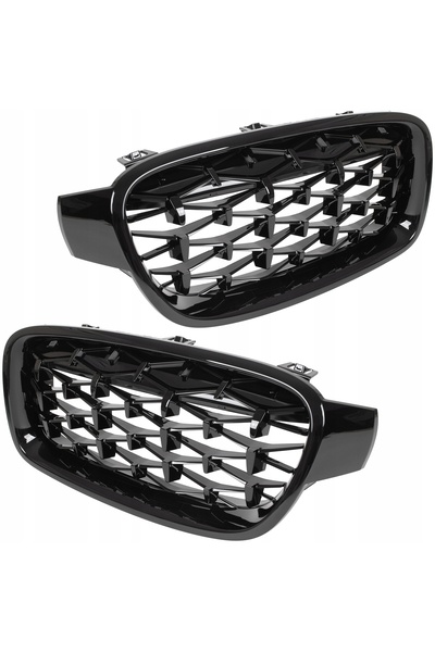 M MODECAR Grilă frontală BMW F30 F31 M3 2012-19, negru lucios
