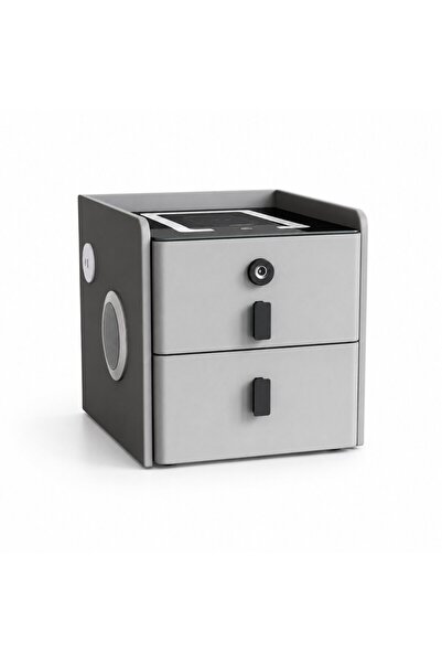 Smart Heater & Cooler Noptieră inteligentă subțire cu încărcare wireless, ilu...