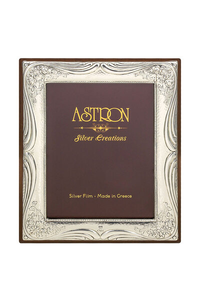 ASTRON Σφυρήλατο πλαίσιο με σκαλιστά λουλούδια, επιμεταλλωμένο με ασήμι 925 °...