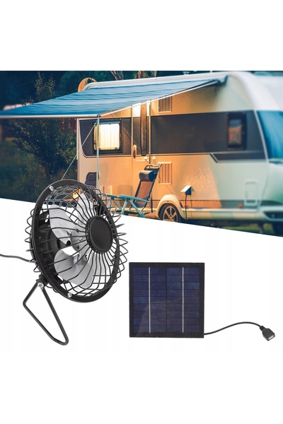 NO BRAND Ventilator solar de 2.5W, ventilator de evacuare, pentru sere, șopro...