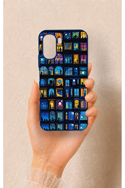 Vip Case حافظة سيليكون منقوشة متوافقة مع هاتف Oppo A6T من Night City Stories