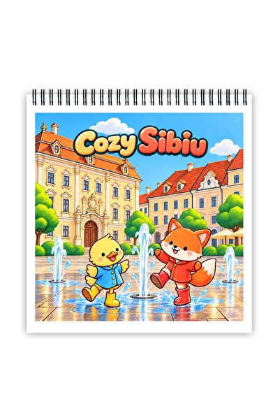 Legendary Gifts Carte de colorat, 50 de ilustrații Cozy Sibiu, 106 pagini, Fo...