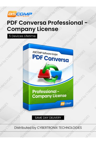asCOMP SOFTWARE PDF Conversa Professional Company License | 5 Devices | Lifetime | Digital License | Same Day Delivery