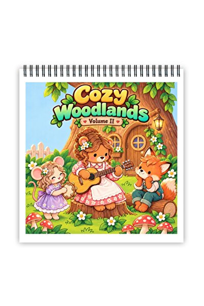 Legendary Gifts Carte de colorat, 50 de ilustrații Cozy Woodlands - Volumul I...