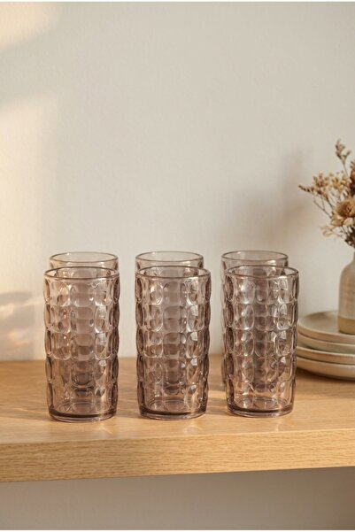 EVLE Set of 6 Acrylic Soft Drink Glasses 600 ml