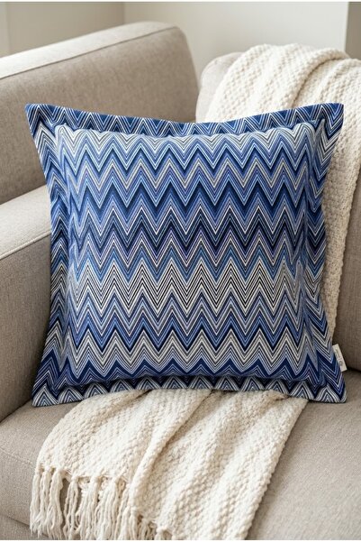 Alseko Concept 01-Husă de pernă cu model zig-zag imprimat, 43x43 cm