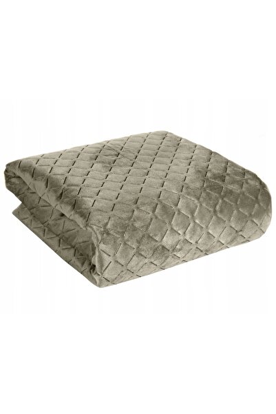 Eurofirany Cuvertură de pat decorativă 200x220 Dimon bej închis geometric vel...