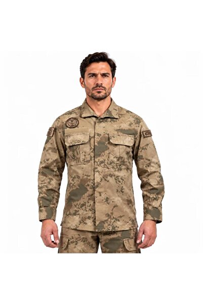 Silyon Askeri Giyim Jandarma Desert Camouflage Long Sleeve Winter Shirt