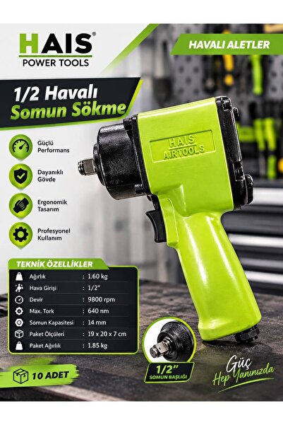 Hais T127A HAVALI SOMUN SÖKME 1/2"