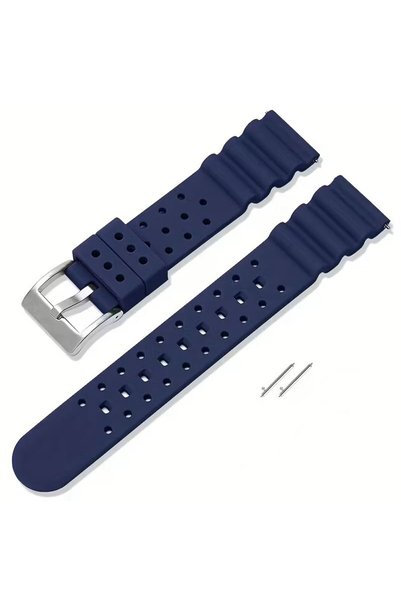 OEM Λουράκι Ρολογιού Vinstrap Μπλε 22mm – Σύστημα Εύκολης Αλλαγής.