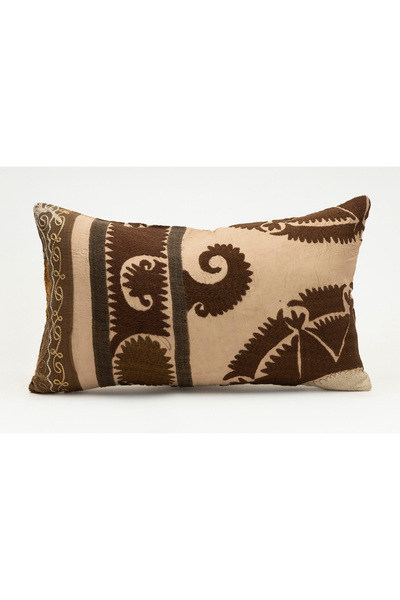 Kilim Whole Sale Suzani Uzbek Fabric Throw Pillow Cover, 30X50 cm